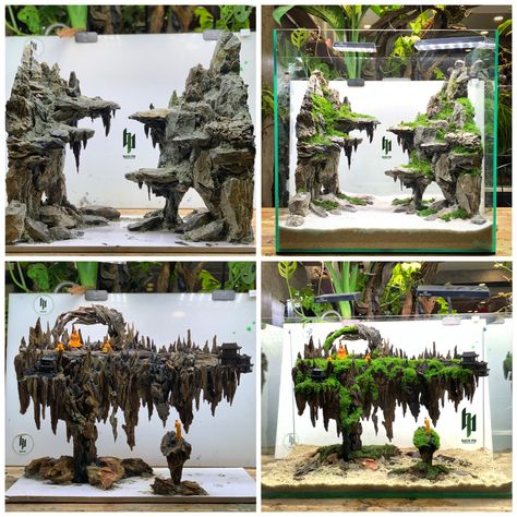 Axolotl Decor, Isopod Terrarium, Monkey Habitat, Avatar Theme, Dnd Diy, Fish Tank Terrarium, Aquascape Design, Indoor Water Garden, Shrimp Tank