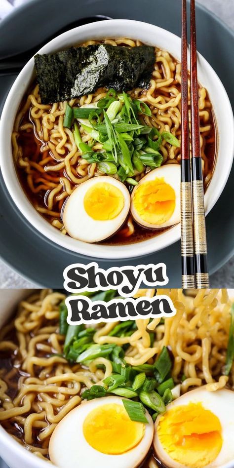 My homemade shoyu ramen is packed with the slurp-worthy umami of my favorite ramen shop. But I can make it at home for a fraction of the cost. And the soy sauce based broth is crazy satisfying whether I use springy fresh ramen noodles or just scavenge a brick of dry ramen from my snack pantry. Ready in just 25 minutes from start to finish! Homemade Ramen Broth, Dry Ramen, Snack Pantry, Homemade Soy Sauce, Homemade Ramen Noodles, Fresh Ramen Noodles, Ramen Toppings, Ramen Recipes Easy, Ramen Broth