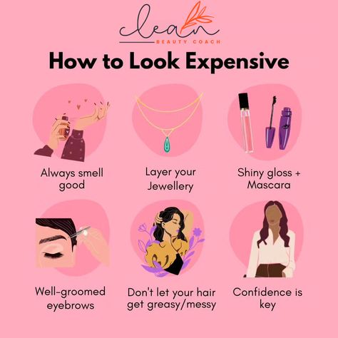 Looking rich and sophisticated doesn’t necessarily require a big budget; it’s all about how you present yourself. To help you achieve an expensive look without breaking the bank, we’ve compiled some useful tips and tricks. Expensive Makeup Look, Boujee On A Budget, Look Expensive On A Budget, Expensive Look, Random Tips, Expensive Makeup, How To Look Expensive, Look Expensive, How To Look Rich