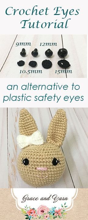 Eyes For Amigurumi, Eyes Tutorial, Crochet Eyes, Haken Baby, Crochet Diy, Creation Couture, Safety Eyes, Love Crochet, Thread Crochet