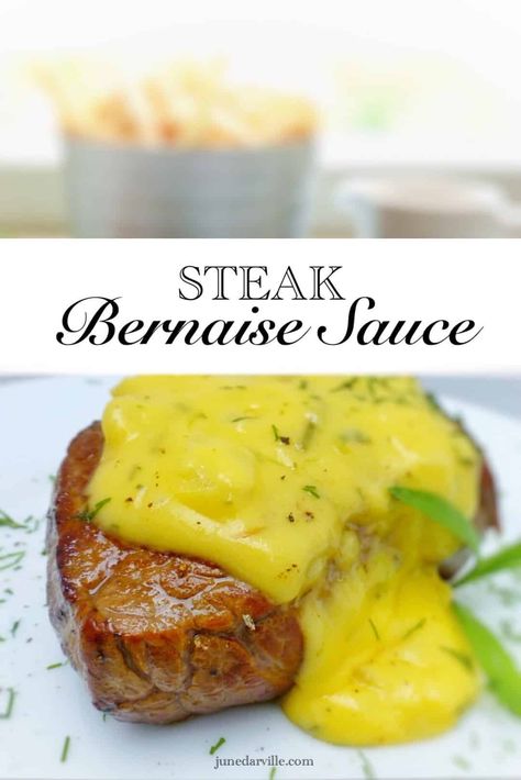 You'll love this bernaise sauce recipe: homemade creamy tarragon and butter sauce for your next steak dinner!! Bearnaise, a French classic. Bernaise Sauce Recipe, Bearnaise Sauce Recipe, Bernaise Sauce, Steak Sauce Recipes, Sauce B�éarnaise, Meat Restaurant, Bearnaise Sauce, Medicinal Garden, Wine White