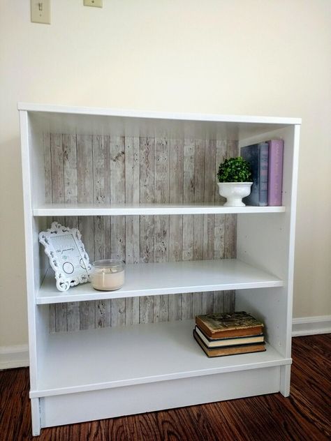 Give your old or boring furniture a makeover with these cheap and quick upcycling projects. Perfect for ikea, thrift store or flea market finds. Check out the before and after photos for much needed inspiration. #hometalk Contact Paper Bookshelf, Ikea Upgrades, Ikea Furniture Makeover, Bookshelf Makeover, Diy Baby Gate, Ikea Fabric, Diy Furniture Flip, Laminate Furniture, White Bookshelves