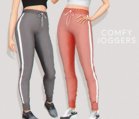 http://puresims.tumblr.com/post/169441354632/comfy-joggers-new-mesh-13-swatches-has-morphs Die Sims 4, Cc Clothes, Sims 4 Mm Cc, Sims 4 Teen, Sims 4 Mm, Sims 4 Toddler, Sporty Shorts, The Sims 2, Sims4 Clothes