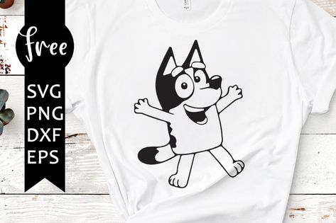 Bluey Cricut Shirt, Bluey Svg Cricut, Bluey Svg Black And White, Bluey Svg Free, Bluey Svg Cricut Free, Free Bluey Svg, Bluey Cricut, Bluey Svg, Sublimation Ideas Projects Inspiration