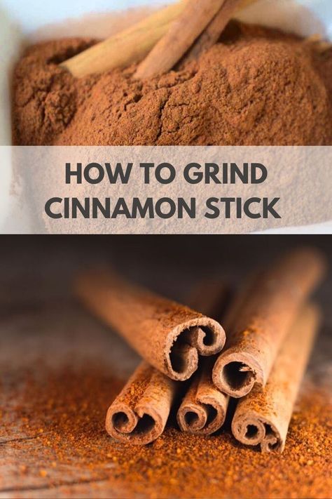 Have you ever thought about grinding your own cinnamon? Cinnamon preserves essential oils in a stick thus homemade cinnamon powder is powerfully fragrant and packed with flavors. Moreover, it lasts longer. How To Grind Cinnamon Sticks, How To Make Cinnamon Powder, How To Use Cinnamon Sticks, Cinnamon Sticks Uses, Cinnamon Uses, Make Apple Cider Vinegar, Sustainable Homestead, Diy Cinnamon, Healthy Pantry