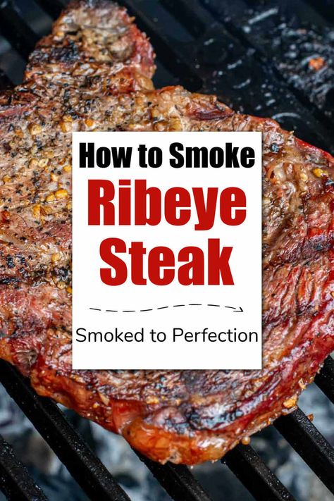 Smoked Ribeye Steak - Kitchen Laughter Ribeye Steak Recipes Grilled, Smoked Ribeye Steak, Brisket Dry Rub, Reverse Sear Steak, Cowboy Ribeye, Ribeye Steak Recipes, Boneless Ribs, Grilled Ribeye, Leftover Steak