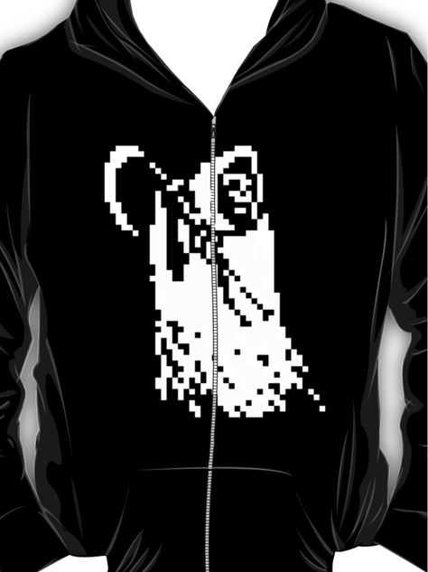 Grim Reaper Pixel Art, Zipped Hoodie, Straight Outta, My Boy, Grim Reaper, Pixel Art, T Shirt, Art