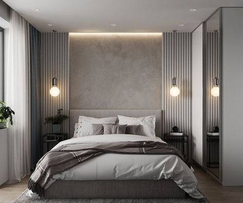 Minimalist Bedroom Decor, Minimalist Bed, Luxury Bedroom Master, Bedroom Bed Design, Modern Bedroom Design, Bedroom Layouts, Bedroom Designs, Minimalist Bedroom, Design Case