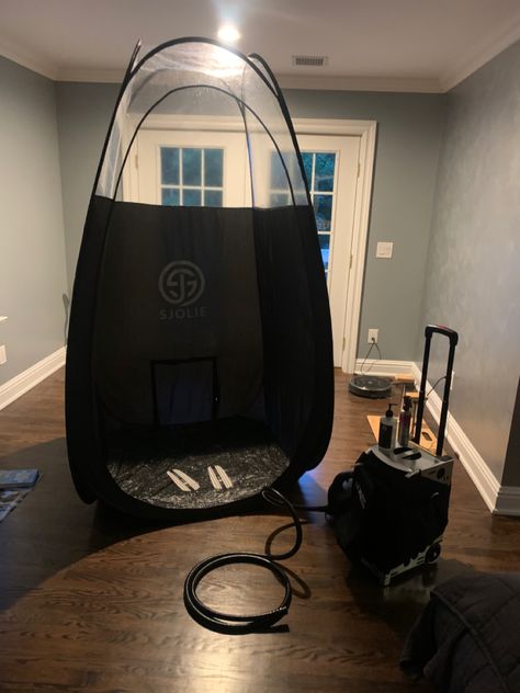 Spray Tan Artist Spray Tan Salon Ideas, Spray Tan Room, Spray Tan Artist, Machine Aesthetic, Spray Tan Machine, Spray Tan Salons, Tanning Room, Tanning Booth, Boss Mama