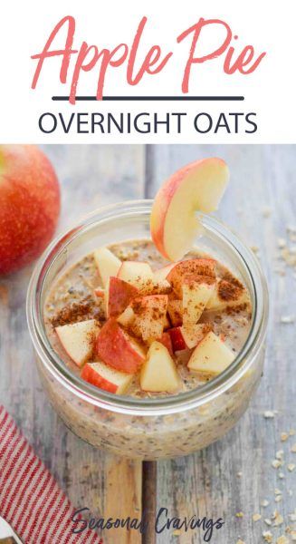 Overnight Oats With Chia Seeds, Oats With Chia Seeds, Overnight Oats With Chia, Apple Cinnamon Overnight Oats, Apple Pie Overnight Oats, Cinnamon Overnight Oats, Chia Overnight Oats, Perfect Healthy Breakfast, Healthy Food Facts