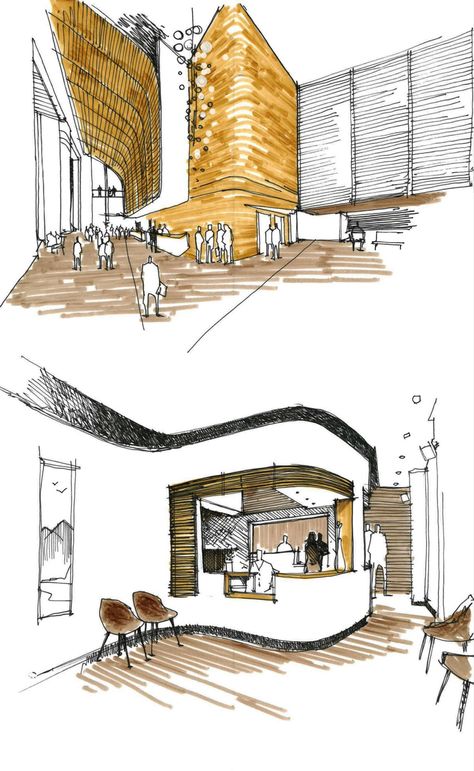 pinterest.com/source/www.oxxostudio.com Architecture Drawing Portfolio, Patchwork Architecture, Creation Illustration, Section Drawing Architecture, Croquis Architecture, Architecture Career, Architecture Blueprints, Section Drawing, Illustration Architecture