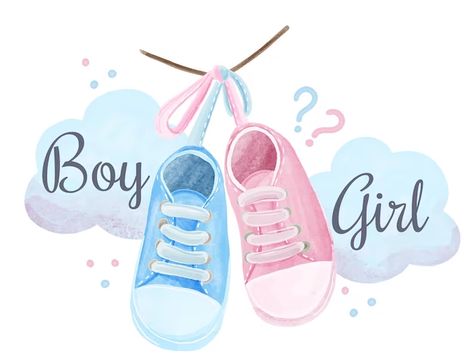 Vom Avea Un Copil, Baby Gender Prediction, Gender Prediction, Idee Babyshower, Baby Shower Clipart, Gender Party, Baby Illustration, Gender Reveal Party Decorations, Baby Shower Stickers