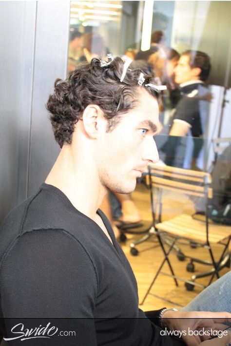 David Gandy backstage Dolce runway David Ghandi, David Hair, Men's Cuts, Dolce And Gabbana Runway, David James Gandy, David James, David J, Hollywood Icons, David Gandy