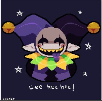 #wattpad #de-todo Hello.. Cover art by me. This is just the story on how you met Jevil and was able to befriend him no matter how long it took and what everyone else thought. I can do fluff and lemons if you want..and uh, yeah! Jevil Fanart, Circus Music, Delta Rune, Monster Games, Best Rpg, Homemade Stickers, Hee Hee, Toby Fox, Undertale Drawings