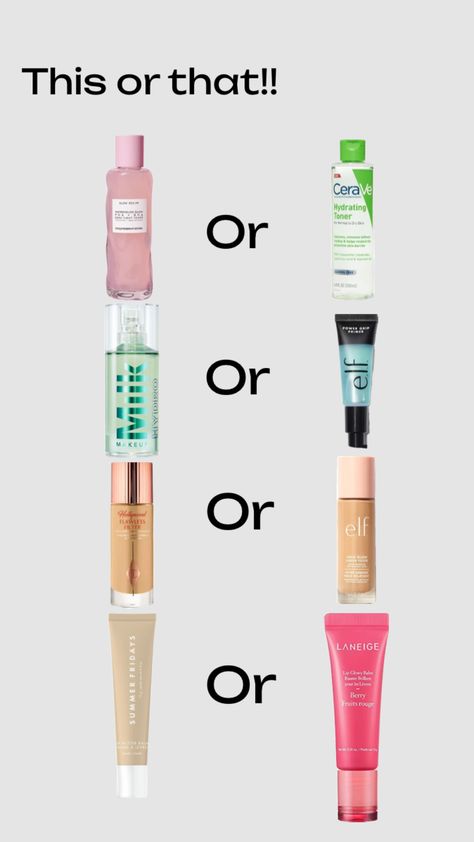 This or that makeup/skincare edition !! Hydrating Toner, Berry Fruit, Summer Fridays, Makeup Skincare, Toner, Makeup, Make Up