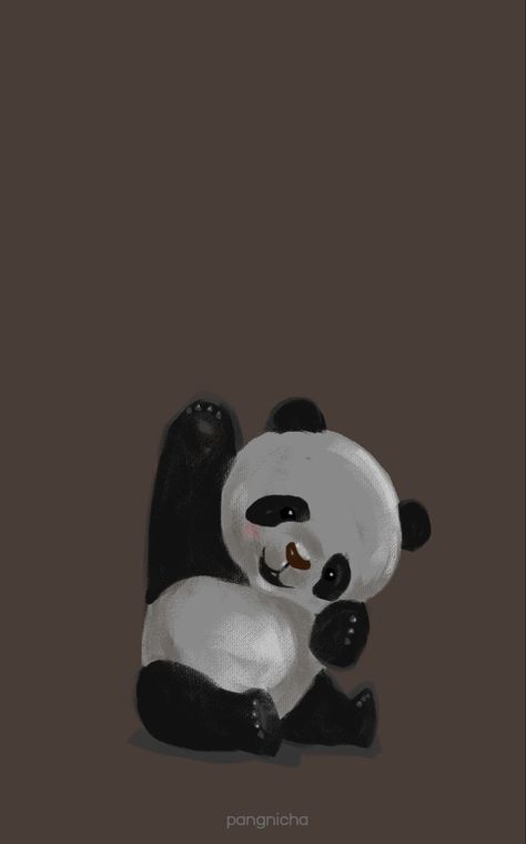 Panda Wallpaper Iphone, Panda Background, Cute Panda Drawing, Home Screen Wallpaper, Iphone Wallpaper Cat, Phone Wallpaper Boho, Cute Disney Pictures, Cute Panda Wallpaper, Simple Iphone Wallpaper