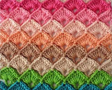 Picot Crochet, Crochet Box Stitch, Box Stitch, Advanced Crochet, Crochet Box, Crocheted Blanket, Crochet Stitches Tutorial, Crochet Stitches Patterns, Crochet Stitch