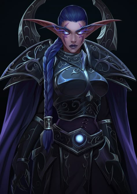 Paladin Warcraft, Void Elf, World Of Warcraft 3, Elven Forest, World Of Warcraft Characters, Night Elves, Warcraft Characters, Warcraft Art, Night Elf