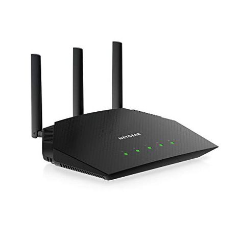 NETGEAR 4-Stream WiFi 6 Router (R6700AX) – AX1800 Wireless Speed (Up to 1.8 Gbps) | Coverage up to 1,500 sq. ft., 20 devices Best Wifi Router, Guest Wifi, Router Wifi, Fiber Internet, Internet Router, Modem Router, Wireless Routers, Internet Providers, Fast Internet