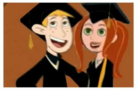 Kim Possible And Ron Stoppable, Kim Possible And Ron, Ron Stoppable, Kim And Ron, Kim Possible, Graduation Photo, Graduation Photos, Ronald Mcdonald, So Cute