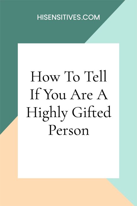 Are you a highly gifted person or do you know someone who is? This article will make it easier for you to understand what that means. It also talks about the differences and similarities between being gifted and being a highly sensitive person. If this sounds like something that applies to you then read on! - highly sensitive person - highly gifted person - giftedness traits - personality traits - personality tests - self-discovery - personal growth insights - personal development Gifted People Quotes, Giftedness In Adults, Gifted Adults Characteristics, Gifted Adults, Gifted Kid, Big Five Personality Traits, Low Self Confidence, Personality Tests, Sensitive Person