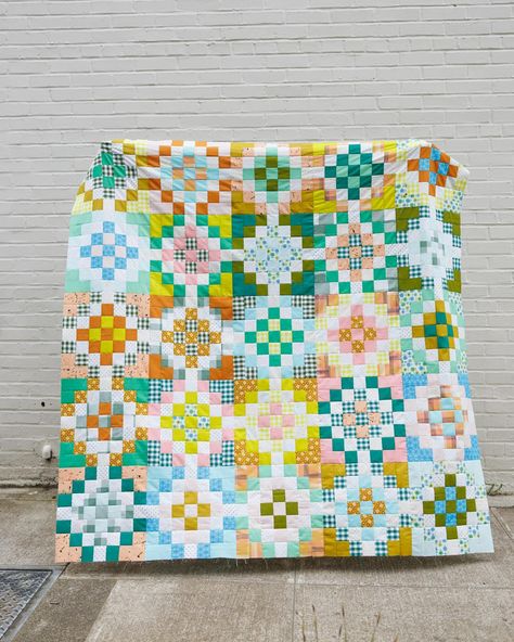 Then Came June (@thencamejune) • Instagram photos and videos Colourful Cottagecore, Checkered Garden, Camp Quilt, Then Came June, Fat Quarter Quilt, Name Suggestions, Craft Area, Garden Quilt, Pdf Quilt Pattern