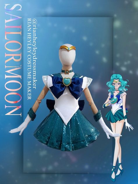 Costume maker Neptune Costume, Sailor Mercury Cosplay, Sailor Neptune Cosplay, Holly Would, Sailor Moon Outfit, Moon Cosplay, Fnaf Cosplay, Sailor Moon Cosplay, Sailor Neptune