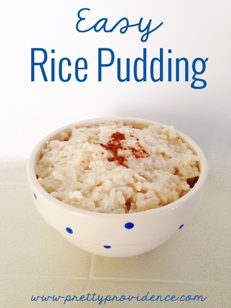 Easy and delicious rice pudding! This is my frugal dessert secret weapon! Guarantee that you will have all the ingredients you need in your cupboards! Rice Leftovers, Homemade Rice Pudding, Rice Puddings, Easy Rice Pudding, Keto Pudding, Malva Pudding, Rice Pudding Recipes, Creamy Rice Pudding, Rice Pudding Recipe