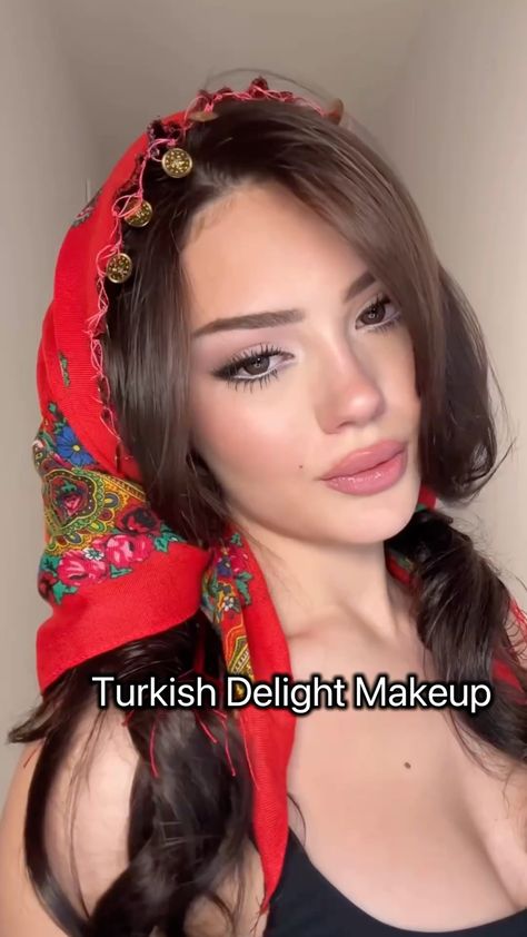 Turkish delight makeup also known as Türkay Şoray’s makeup become popular on tiktok and instagram nowadays.. #turkishfashion #turkishmakeup #turkish #turkishgirl #makeup # Eyeliner Tutorial, Turkish Delight, Turkish Fashion, Makeup For Brown Eyes, Creative Makeup, Eye Makeup Tutorial, Makeup Tutorial, Eye Makeup, Makeup Looks