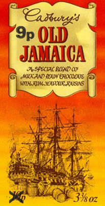 This was originally launched in 1970, Old Jamaica bars had a mix of milk and plain chocolate with rum flavoured raisins - though I don't think y... Old Jamaica, Old Sweets, Vintage Sweets, 1970s Childhood, 70s Nostalgia, Retro Sweets, Childhood Memories 70s, Childhood Days, Vintage Memory