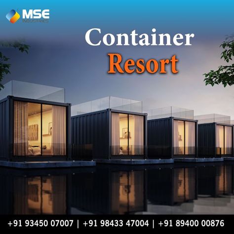 "A Modular and fantastic Resort house container Beautiful, Stunning, and filled with all comfort." #containerhouse #containerresort #containergusethouse #containershop Container Resort, Shipping Container Restaurant, Resort House, Container House Interior, Container Restaurant, Container Office, Building A Container Home, Container Shop, Container Homes