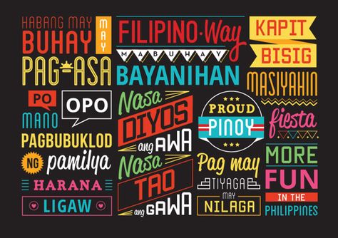 Filipino Way by Syril Bobadilla, via Behance Filipino Lettering, Filipino Nostalgia, Filipino Logo, Filipino Graphic Design, Filipino Paintings, Lechon Belly, Beautiful Philippines, Filipino Heritage, Filipino Shirt