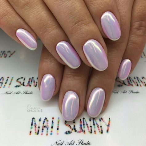 Purple Glitter Nails, Opi Gel Nails, Pink Chrome Nails, Lilac Nails, Purple Acrylic Nails, Nagellack Trends, Chrome Nails Designs, Lavender Nails, Simple Gel Nails