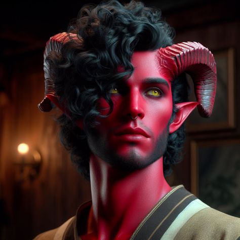 Tiefling Male Character Concept, Red Tiefling Male, Dnd Tiefling Male, Red Tiefling, Tiefling Male, Tiefling Rogue, Dnd Tiefling, Characters Inspiration, Art 2024