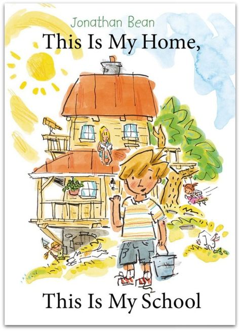 Jonathan Bean's picture book This Is My Home, This Is My School is a delightful depiction of how home and school join together for one family. Teaching From Rest, Read Aloud Revival, Homeschool Books, My School, Home Education, School Library, Show And Tell, Read Aloud, I School