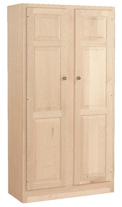 Maple Pantry Cabinet - Ideas on Foter Wood Pantry Cabinet, Countertop Choices, Kitchen Arrangement, Unfinished Cabinets, Honey Oak Cabinets, Unfinished Furniture, Pantry Cabinets, Stock Cabinets, Maple Cabinets