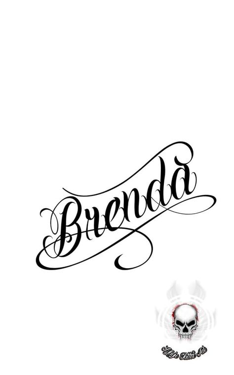 Brenda Tattoo, Daniel Tattoo, Chicano Lettering, Lettering Tattoo, Name Letters, Time Tattoos, Name Tattoo, Cute Couples Photos, Name Tattoos