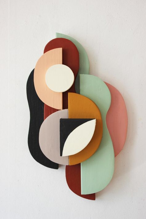 Painted Wood Walls, Wood Wall Art Diy, Wood Wall Sculpture, Wax Painting, Abstract Geometric Art, 3d Wall Art, Wall Sculpture Art, Wall Sculpture, Wall Arts