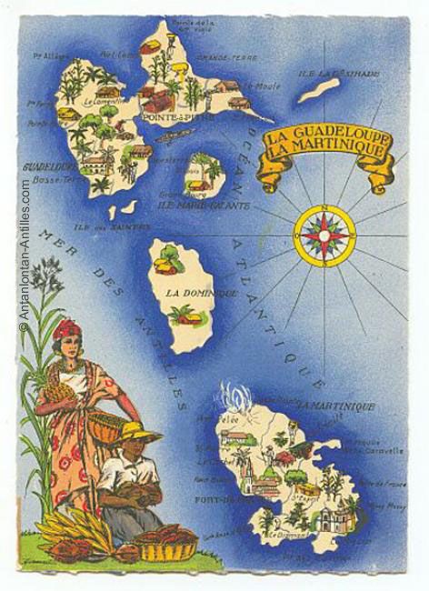 Marie Galante, French West Indies, Pictorial Maps, Map Illustration, Caribbean Culture, Vintage Advertising Posters, Porto Rico, Unique Poster, Illustrated Map