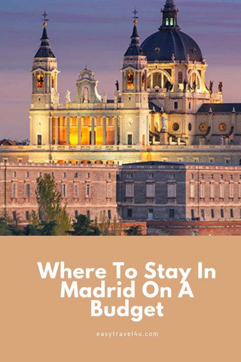 Madrid can be a moderately expensive city to travel to, but it ultimately depends on your spending habits and preferences. Accommodation, dining, and attractions can vary in price range. In this post, we will help you to find Where to stay in Madrid on a budget and the best areas to stay in Madrid on a budget. Madrid On A Budget, Where To Stay In Madrid Spain, Where To Stay In Madrid, Hotels In Madrid, Madrid Hotels, Madrid City, Madrid Travel, Spain Vacation, Best Boutique Hotels