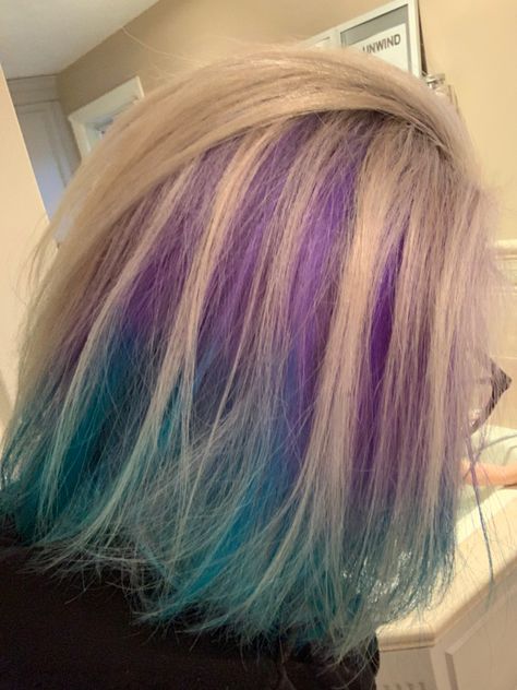 Peak A Boo, Ultra Violet, Violet, Turquoise, Long Hair Styles, Hair Styles, Hair, Beauty