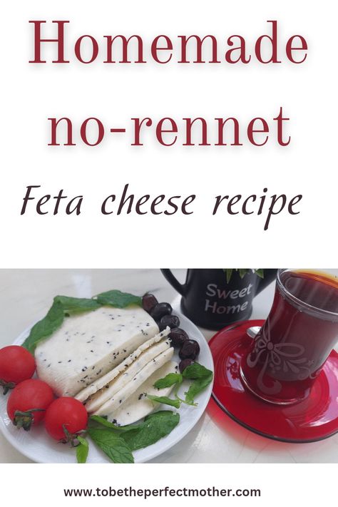 Homemade no-rennet feta cheese recipe How To Make Cheese Without Rennet, Diy Feta Cheese How To Make, Home Made Feta Cheese, Homemade Mozzarella Cheese Without Rennet, How To Make Feta Cheese, Homemade Feta Cheese Recipes, Easy Cheese Recipes Homemade, Make Your Own Cheese, Diy Feta Cheese