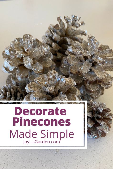 Love making pine cone crafts & looking for pine cone craft ideas? Learn how to lighten pine cones, how to glitter pine cones, how to bleach pine cones, & how to dry pine cones for glitter Christmas ornaments DIY & glitter Christmas decorations. This pine cone DIY is great for pine cone decorations. Pine cone Christmas ornaments are fun to make! These Christmas pine cones & bleached pine cones, are a great Christmas decor DIY & add to Christmas home decor. Bleached Pine Cones, Glitter Christmas Ornaments Diy, Pine Cone Christmas Crafts, Pine Cone Diy, Pine Cone Christmas Ornaments, Pine Cone Craft, Glitter Pinecones, Bleached Pine, Cones Diy