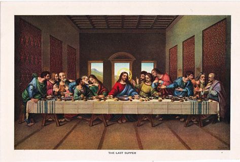 Excited to share this item from my #etsy shop: The Last Supper print, a printable digital download for crafting and home decor, collage sheet no. 842. Last Supper Art, Lords Supper, Christian Crafts, The Last Supper, Last Supper, Digital Collage Sheets, Printable Image, Arts And Crafts Projects, Collage Sheet