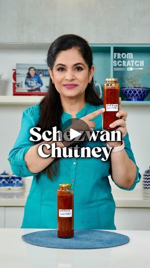 Schezwan Chutney, Schezwan Sauce, Hot And Spicy, Chutney Recipe, Fusion Food, Pepper Powder, Chutney Recipes, Red Chilli, Tomato Paste