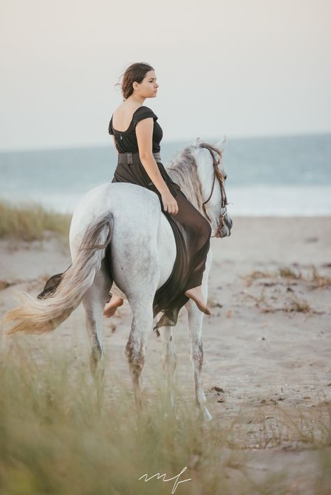 Horse Beach Photoshoot, Muslim Women Hijab, Equine Photographer, Hunter Jumper, Equine Photography, Beach Photoshoot, Horse Photography, Beach Waves, Horse Rider