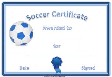 Soccer Award Certificates Soccer Certificates, Coaching Soccer, Soccer Awards, Blank Certificate Template, Soccer Camp, Office Halloween, Free Certificate Templates, Award Template, Soccer Stuff