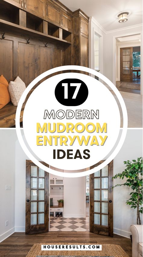 Explore modern mudroom entryway ideas that combine style and function! 🏡💼 From creative hooks to beautiful benches, find inspiration to transform your entrance into a practical and elegant space. Perfect for busy families! Save this pin for your home design ideas! 📌✨ Mudroom Porch Entrance, Modern Mudroom Entryway, Entryway Seating Ideas, Modern Mudroom Ideas, Creative Hooks, Contemporary Mudroom, Mudroom Entryway Ideas, Modern Farmhouse Mudroom, Entryway Seating