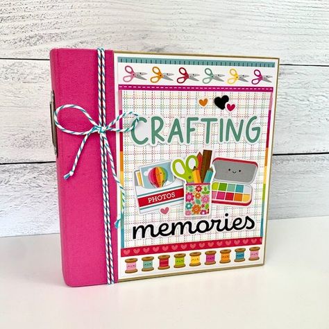 Crafting Memories Scrapbook Album Kit - Scrapbook.com Crafting With Friends, Saving Pictures, Simple Stories Snap, Memories Scrapbook, Scrapbook Storage, Friend Crafts, Memory Album, Scrapbook Room, Doodlebug Design