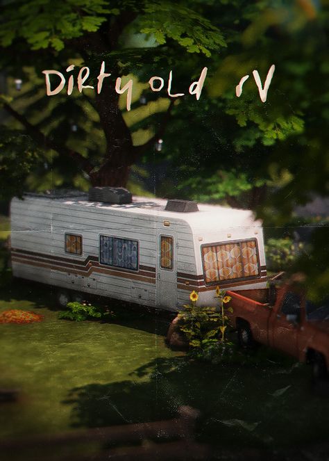 Sims 4 Rv Build, Sims 4 Camper Cc, Camping Sims 4 Cc, Sims 4 Run Down Cc, Sims 4 Rv Cc, Sims 4 Rv, Sims 4 Trailer Cc, Sims 4 Camper, Sims 4 Dirty Cc